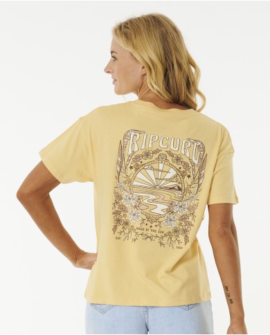 Rip Curl T-Shirt Golden Rays Anti-Uv - Femme